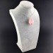 Pendant Rose Quartz Minerals Hand Made on Silver Plated Spiral A+-3