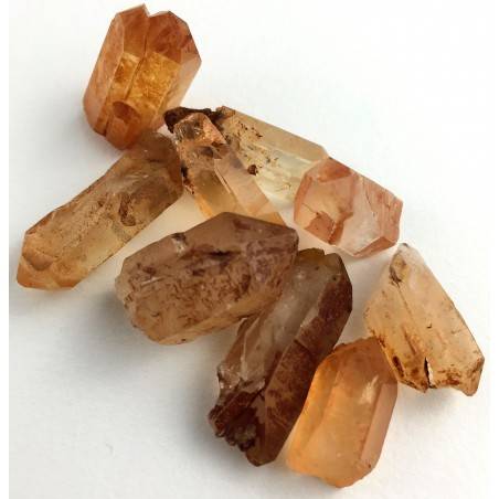 MINERALES  Punta CUARZO EMATOIDE en Bruto Coleccionables Chakra Alta Calidad A+-1