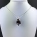 BULL'S EYE Pendant Hand Made on SILVER Plated Spiral Tumbled Stone Healing A+-2