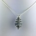 Colgante OBSIDIANA NEVADA - CAPRICORNIO Zodiaco Regalo Espiral Plata A+-1