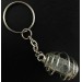 Portachiavi CORINDONE di SMERALDO - TORO Zodiaco Regalo Spirale Placcato Argento-2