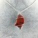 Ciondolo DIASPRO ROSSO BRECCIATO Montata Artigianalmente Spirale Argento A+-1