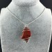 Ciondolo DIASPRO ROSSO BRECCIATO Montata Artigianalmente Spirale Argento A+-2