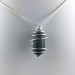 Colgante CORAL Azul Hecho a Mano Espiral Chapado en Plata A+-4
