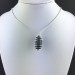 Colgante CORAL Azul Hecho a Mano Espiral Chapado en Plata A+-5