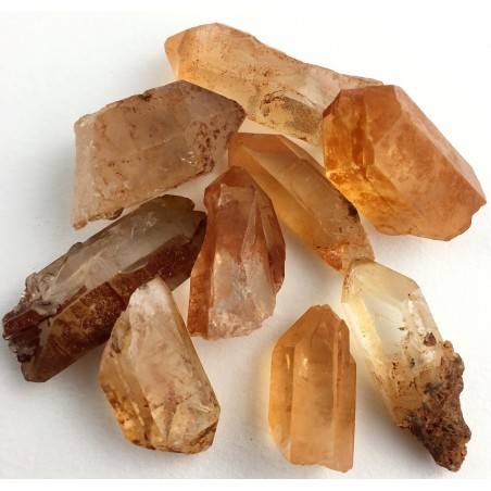MINERALES  Punta CUARZO EMATOIDE en Bruto Coleccionables Chakra Alta Calidad A+-2