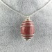 Colgante CORAL ROJO - TAURO LIBRA Zodiaco Espiral Chapado en Plata A+-1