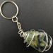 Kambaba Jasper Keychain Keyring  Hand Made on Silver Plated Spiral A+-1