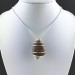 Ciondolo LEPIDOLITE - TORO LEONE CAPRICORNO Zodiaco Spirale Placcato Argento-2