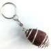 LEPIDOLITE Keychain Keyring Hand Made on Silver Plated Spiral A+-1