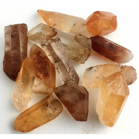 MINERALES  Punta CUARZO EMATOIDE en Bruto Coleccionables Chakra Alta Calidad A+-3