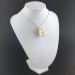Yellow CALCITE Pendant - VIRGO SAGITTARIUS Zodiac Silver Plated Spiral-6