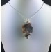Pendant in Red Jasper ROUGH Hand Made on Silver Plated Spiral Raw Stone Unpolished-2
