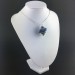 Ciondolo SODALITE - BILANCIA TORO CAPRICORNO Zodiaco Spirale Argento Regalo-3