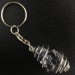 Rough GALENA Keychain Keyring Hand Made on Silver Plated Spiral A+-1