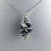 Pendant Rough GALENA - CANCER Zodiac Silver Plated Spiral Gift Idea A+-1