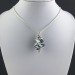 Pendant Rough GALENA - CANCER Zodiac Silver Plated Spiral Gift Idea A+-2