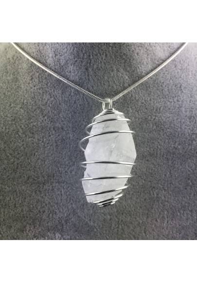 Ciondolo BITERMINATO IALINO - CANCRO VERGINE Spirale Placcato Argento-1