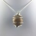 ADULARIA Moonstone Pendant  - CANCER Zodiac SILVER Plated Spiral A+-1