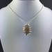 ADULARIA Moonstone Pendant  - CANCER Zodiac SILVER Plated Spiral A+-2