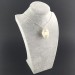 ADULARIA Moonstone Pendant  - CANCER Zodiac SILVER Plated Spiral A+-6
