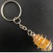 Porte-clés Ambre Fabriqué à la main Spirale Plaqué Argent Cadeau A+-2