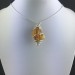 AMBER Pendant Hand Made on Silver Plated Spiral Gift Idea Minerals Chakra A+-2