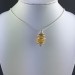 AMBER Pendant Hand Made on Silver Plated Spiral Gift Idea Minerals Chakra A+-5