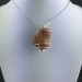 AMBER Large Pendant - LEO Zodiac Silver Plated Spiral Gift Idea A+-5