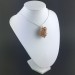 AMBER Large Pendant - LEO Zodiac Silver Plated Spiral Gift Idea A+-6