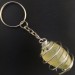 Porte-clés PRÉHNITE Fabriqué à la main Spirale Plaqué Argent Cadeau A+-1