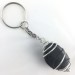 Llavero OBSIDIANA PLATEADA - GEMINIS LEO VIRGEN Zodiaco Espiral Plata-1