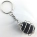 Llavero OBSIDIANA PLATEADA - GEMINIS LEO VIRGEN Zodiaco Espiral Plata-2