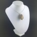 Pendentif JASPE UNAKITE - SCORPION Zodeaco Spirale Plaqué Argent A+-3