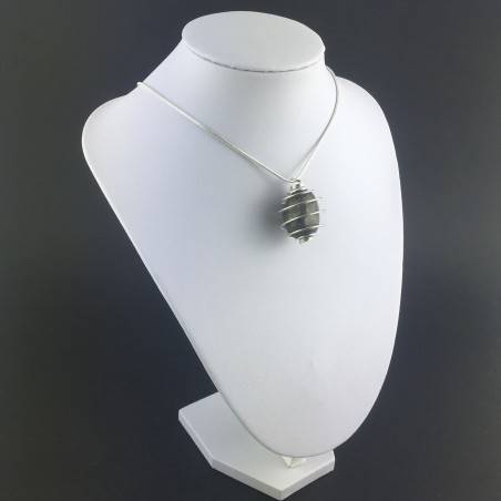 Ciondolo PIRITE - TORO CAPRICORNO Zodiaco Spirale Placcata Argento Regalo A+-3