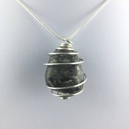 Ciondolo PIRITE - TORO CAPRICORNO Zodiaco Spirale Placcata Argento Regalo A+-4