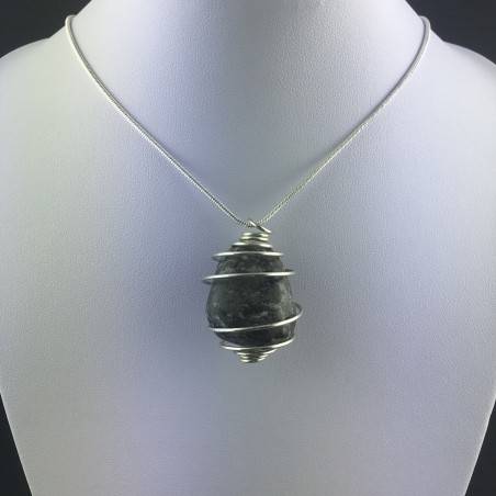 Ciondolo PIRITE - TORO CAPRICORNO Zodiaco Spirale Placcata Argento Regalo A+-5