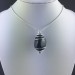 Colgante OBSIDIANA PLATEADA - GEMINIS LEO VIRGEN Zodiaco Espiral Plata-5