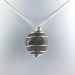 Smoked QUARTZ Pendant Handmade Silver Plated Spiral A+-4