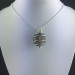 Smoked QUARTZ Pendant Handmade Silver Plated Spiral A+-5