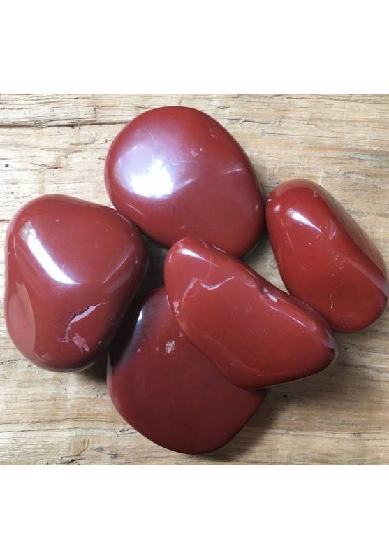 DIASPRO ROSSO GIGANTE Burattato Cristallo Minerale Cristalloterapia Chakra A+-1