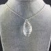 Hyaline Quartz Pendant Handmade Silver Plated Spiral A+-3