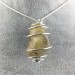 Ciondolo QUARZO RUTILATO Montato Artigianalmente Spirale Placcata Argento A+-1