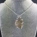 Ciondolo QUARZO RUTILATO Montato Artigianalmente Spirale Placcata Argento A+-5