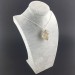 Ciondolo QUARZO RUTILATO Montato Artigianalmente Spirale Placcata Argento A+-6