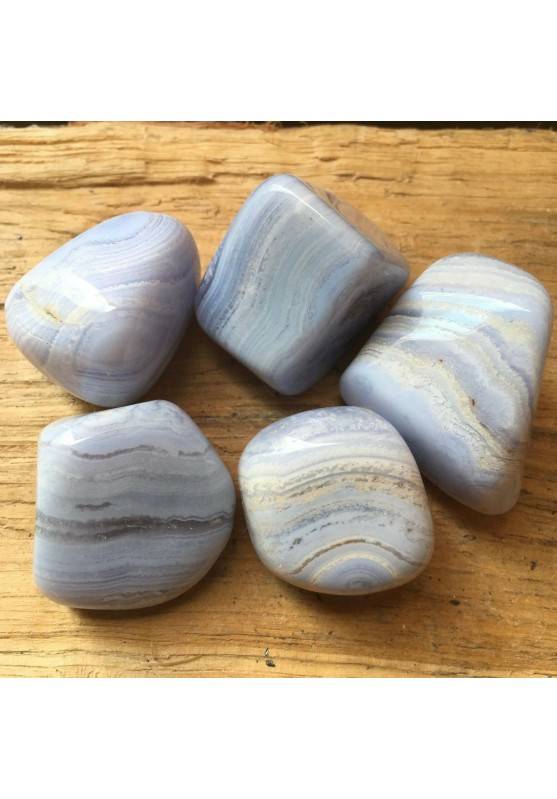 CALCEDONIO BLU BURATTATO Grande Minerale Qualità Cristalloterapia Chakra A+-1