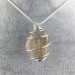 Pendant Gold Rutilated Quartz- GEMINI VIRGO Zodiac SILVER Plated Spiral Gift Idea-4
