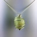 Green Jade Pendant Hand Made on Silver Plated Spiral Gift Idea A+-1
