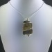 Rough Tiger's Eye Pendant Handmade Necklace Silver Plated Spiral Chain Stone-2