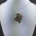 Rough Tiger's Eye Pendant Handmade Necklace Silver Plated Spiral Chain Stone-5